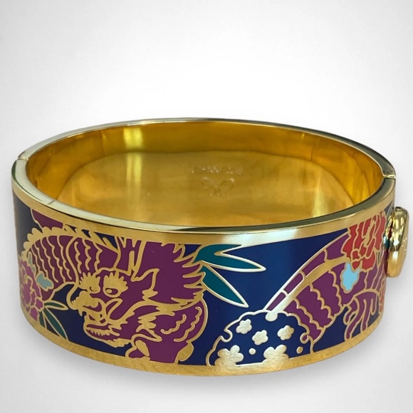 Johnny Was Dragon Hinged Bracelet in Multi sz XS/SM NWT - Picture 3 of 9